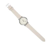 OHPHCALL Stylish Women S Quartz Watch Lightweight Leather Strap Analog Wood Grain Dial Easy Reading Casual Gift for Ladies