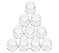 OHPHCALL Succulent Planter 10pcs Plastic Transparent Vessel for Plant Propagation, Wide Arrangement Options DIY Plant Holder for Home and Desktop Decoration