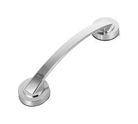 OHPHCALL Suction Grab Rail for Bathroom Safety - Large Suction Cup Handrail for Shower and Toilet Silver Bathroom Armrest with Strong Load-Bearing for Elderly and Kids on Glass Marble Tile Surfaces