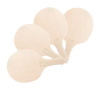 OHPHCALL Table Tennis Practice Set Butterfly Bats Paddle Tennis Racket Blanks Unpainted for Boys and Girls