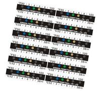 OHPHCALL Temperature Measurement Strips Pet and Lcd Material 25pcs Black with Adhesive Design for Accurate Temperature Testing for Bottles and Laboratory Beakers