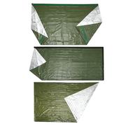 OHPHCALL Thermal Sleeping Mat Emergency with Insulated Blanket and Compact Survival Tent for Outdoor Camping Hiking Lightweight Portable