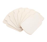 OHPHCALL Unfinished Blank Smooth and in with Sides Writing Or for 24pcs Wooden Wood Cutouts Jar Shape Drawing Natural Beige, for Sign Making and Package Decoration