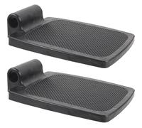 OHPHCALL Universal Wheelchair Pedal 1 Pair Black Plastic Footrest with Stable Support and Safety Protection Suitable for Mobility Scooter or Wheelchair Replacement