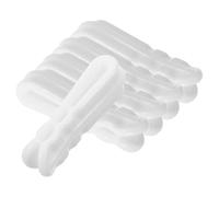 OHPHCALL Vacuum Bag Sealing Clip 5Pcs Reusable Plastic Compression Clips for Clothes and Quilt Storage Bags, White, Airtight Seal for Household and Travel Storage