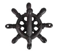 OHPHCALL Vintage Black Cast Iron Anchor Door Knocker Pull Handle Retro Exterior Door Grip Furniture Knobs for Front Gate Home Decor and Hardware