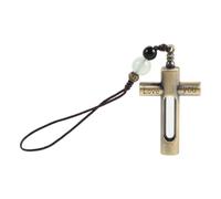 OHPHCALL Vintage Cross Hourglass Urn Pendant for Ashes Memorial Keepsake Jewelry 2pcs for Portable Engraved Glass and Metal Ashes Holder and Women Women Daily Wear and Funerals Daily Wear