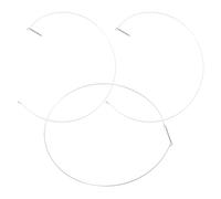 OHPHCALL Washer Door Boot Spring Clamp 3Pcs 34cm Steel Wire Silver Wide Compatibility Washing Machine Leak Repair Retaining Ring