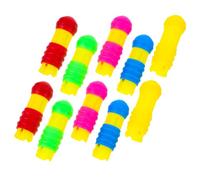 OHPHCALL Water-soluble Chalk Holder Clip Assorted Colour Keeper 10pcs Chalk Extension Clip to Avoid Breakage and Easy to Clean for Kindergarten and School