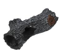 OHPHCALL Wear-resistant Reptile Cave Hideout for Terrarium Decoration, Resin Tree Hole Shape with Hard Texture, Safe for Reptiles, for Crested Gecko and Lizard Habitat