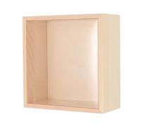 OHPHCALL Window Design Soap Flower Packing Wood Box Wooden Storage Box Pine Wood with Pvc Lid Easy Access Multi-purpose Fashion Bright Surface Chic Tasteful for Birthday Party Crafts