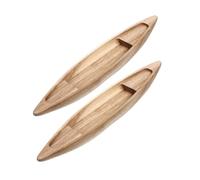 OHPHCALL Wooden Boat Models Nautical-themed 2pcs for Fish Tank Floating Decor Rustic Wood Craft Boat Ornaments Tabletop Ornament for Living Room Or Dining Room