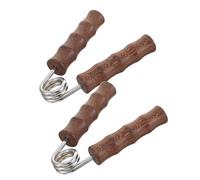 OHPHCALL Wooden Grip Strength Tester, Hand Gripper and Wrist Exerciser for Muscle Training, Multi-functional Hand Massage Tool for Training Anywhere, Brown Random Color