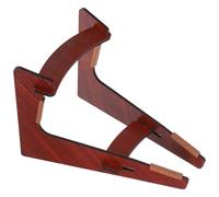 OHPHCALL Wooden Guitar and Ukulele Stand with Strong Support and Portable Design, Foldable Display Bracket Holder for Home and Shop Use, Brown Instrument Holder with Beautiful Appearance