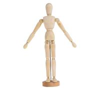 OHPHCALL Wooden Movable Joint Puppet for Artists Flexible Sketch Model Doll with Craftsmanship Elegant Natural Wood Decoration for Drawing Painting and Home Ornament