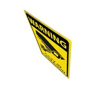 OHPHCALL Yellow Acrylic Cctv Warning Sign for Outdoor Security Camera with Strong Adhesion and Sturdy Material, Not Easy to Crack Or Change Colour, for Cctv Surveillance and Monitoring