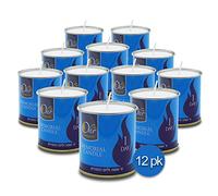 Ohr 1 Day Yahrzeit Candle - 12 Pack - 24 Hour Kosher Yahrtzeit Memorial and Yom Kippur Candle in Tin Cup Holder