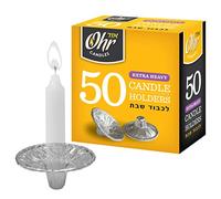 OHR Extra Heavy Disposable Aluminium Foil Candle Holder, Drip Cup Bobeches - Pack of 50