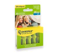 Ohropax Mini Soft Earplugs, Anatomically Shaped in-Ear Plugs, for The Small Ear Canal and for Children, Made of Foam, for Relaxing, Sleeping and Listening to Music, Pack of 10