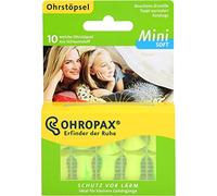 Ohropax Mini Soft Earplugs, Anatomically Shaped in-Ear Plugs, for The Small Ear Canal and for Children, Made of Foam, for Relaxing, Sleeping and Listening to Music, Pack of 10