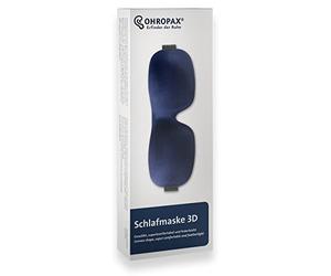 Ohropax Sleeping Mask 3D in Blue - Comfortable Eye Mask for Sleeping - Soft Foamed and Skin-Friendly