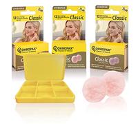 Ohropax Reusable Wax/Cotton Ear Plugs (36 Plugs Total)(1 Travel Carrying Case) - Ear Plugs for Sleeping Noise Cancelling, Swimming, Shooting Ear Protection, and a snoring Solution