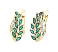 Ohrringe Einschrauben Earring Hoop Stud Drop & Dangle Women Faux Multicolor Cubic Zirconia Ear Stud Earrings Jewelry For Women Birthday Christmas Friends Immer Glauben Ohrringe (GD2, One Size)
