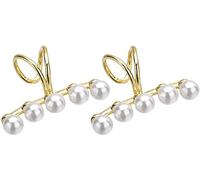 Ohrringe für Frauen Mädchen, Frauen Ohrstulpen Nicht durchbohrt Clip On Faux Perlen Ohr Knochen Clips Schmuck für PartyAusgezeichnetes Design