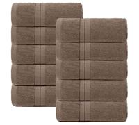 OHS 10 Pack of 100% Cotton Bathroom Hand Towel in Light Beige OHS Light Beige