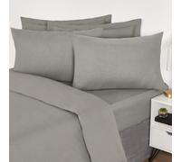 Ohs 10 X Soft Cotton Housewife Pillowcases, Grey - 50 X 75Cm