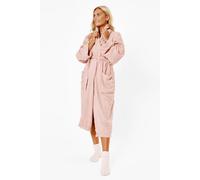 OHS 100% Cotton Towel Bath Robe in Light Pink OHS Light Pink One Size