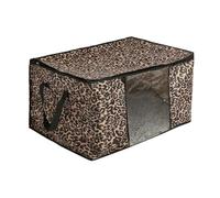 OHS 2 Pack 90.3L Under Bed Storage Large Clothes Storage Bag, Leopard Print