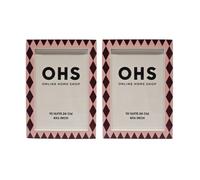 OHS 2 Pack Harlequin Picture Frames Wood 6x4 Photo Frame, Pink/Burgundy | Wall Mount & Tabletop Display Home Decoration for Birthday Wedding Christmas Graduation Gallery Photo Frames