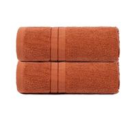 OHS 2 Pack of 100% Cotton Bathroom Hand Towel in Burnt Orange OHS Burnt Orange