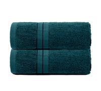 OHS 2 Pack of 100% Cotton Bathroom Hand Towel in Teal OHS Teal