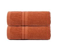 Ohs 2 Pack Of 100% Cotton Hand Towel, 50 X 80Cm - Burnt Orange