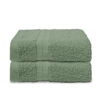 Ohs 2 Pack Of 100% Cotton Hand Towel, 50 X 80Cm - Olive Green