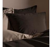 Ohs 2 Pack Soft Microfibre Wrinkle Resistant Housewife Pillowcases - Coffee