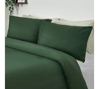 OHS 2 Pack Soft Microfibre Wrinkle Resistant Housewife Pillowcases in Dark Green | Size: Standard Pillow Case OHS Dark Green Standard Pillow Case