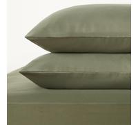 OHS 2 Pack Soft Microfibre Wrinkle Resistant Housewife Pillowcases in Khaki | Size: Standard Pillow Case OHS Khaki Standard Pillow Case