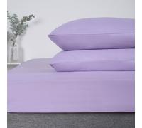 OHS 2 Pack Soft Microfibre Wrinkle Resistant Housewife Pillowcases in Lilac | Size: Standard Pillow Case OHS Lilac Standard Pillow Case