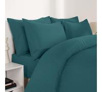 OHS 2 Pack Soft Microfibre Wrinkle Resistant Housewife Pillowcases in Teal | Size: Standard Pillow Case OHS Teal Standard Pillow Case