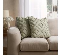 OHS 2 Pack Tufted Arch Cushion Cover, Sage - 45 X 45Cm