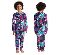 OHS 2 Piece Fleece Pyjamas Kids Girls Boy Gaming Ombre Long Sleeve Pyjama Set Pullover Winter Fleece Nightwear Children Sleepwear PJs Sets Gifts for Boys Girls Age 5-6, Purple