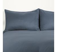 Ohs 2 X Pack Of Housewife Pair Pillowcases Set, Denim Blue - 50 X 75Cm