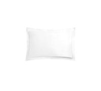 OHS 2 x Soft Polycotton Oxford Edge Pillowcase Set in White OHS White