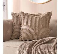 Ohs 2 X Tufted Arches Cushion Cover Luxury Modern - Mink