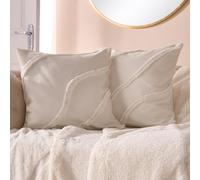 Ohs 2 X Tufted Contour Cushion Cover Luxury Modern - Ivory