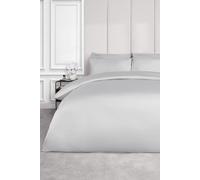 OHS 220 Thread Count Hotel Luxury Premium Quality Cotton Soft Duvet Cover Set in Silver | Size: Single OHS Silver Single