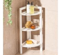 Ohs 3 Tier Wood Corner Shelving Unit Storage Home Organiser Display